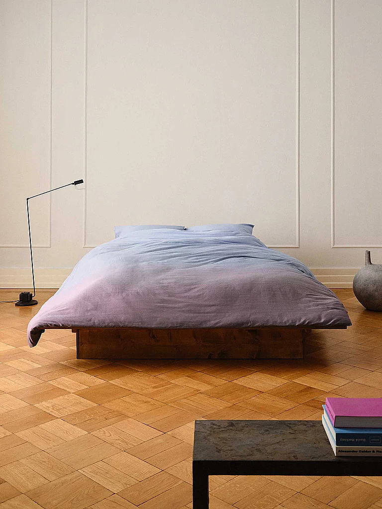 MARC O'POLO HOME Parure de lit en satin JORN 70x90 / 140x200cm Mirage Blue bleu clair